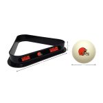 Cleveland Browns Billiard Cue Ball and Triangle Set
