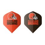 Cleveland Browns Bristle Dartboard Cabinet Set