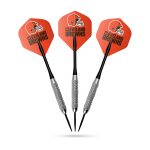Cleveland Browns Bristle Dartboard Cabinet Set