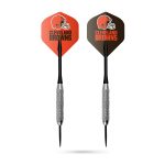Cleveland Browns Bristle Dartboard Cabinet Set