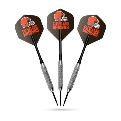 Cleveland Browns Bristle Dartboard Cabinet Set