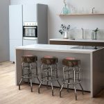 Cleveland Browns Chrome Logo American Crafted Bar Stool