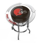 Cleveland Browns Chrome Logo American Crafted Bar Stool
