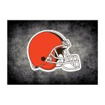 Cleveland Browns Distressed 4x6 Area Rug NFL Licensed USA Made