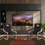 Cleveland Browns Embroidered Birch Bentwood Accent Chair