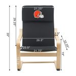 Cleveland Browns Embroidered Birch Bentwood Accent Chair