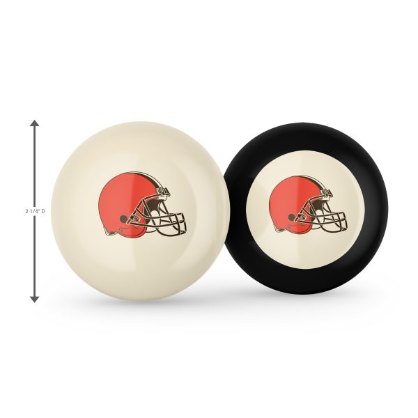 Cleveland Browns Grade A Polyester Logo Billiard Balls
