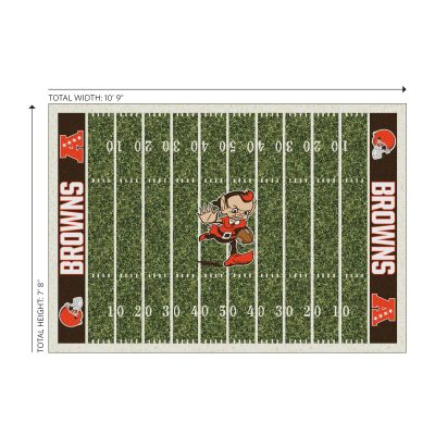 Cleveland Browns Homefield 8x11 Football Field Premium Nylon Rug