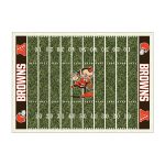 Cleveland Browns Homefield Football Field 4x6 Area Rug