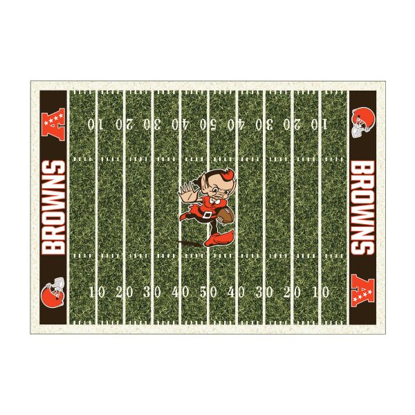 Cleveland Browns Homefield Football Field 4x6 Area Rug 2