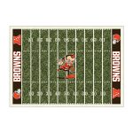 Cleveland Browns Homefield Football Field Area Rug 6x8
