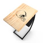 Cleveland Browns Laser Etched C-Shape Side Table