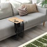 Cleveland Browns Laser Etched C-Shape Side Table