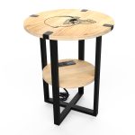 Cleveland Browns Laser Etched Charging Station Side Table