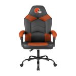 Cleveland Browns Oversized Embroidered Office Chair with Storage Pouch
