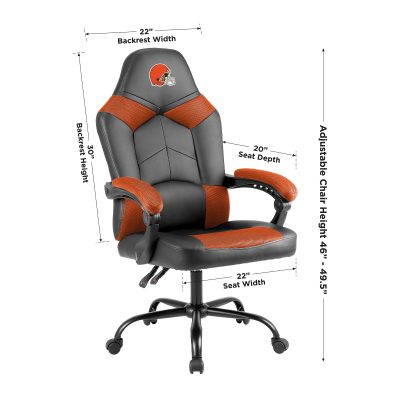 Cleveland Browns Oversized Embroidered Office Chair with Storage Pouch