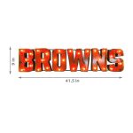 Cleveland Browns Recycled Metal Lighted Wordmark Logo Sign