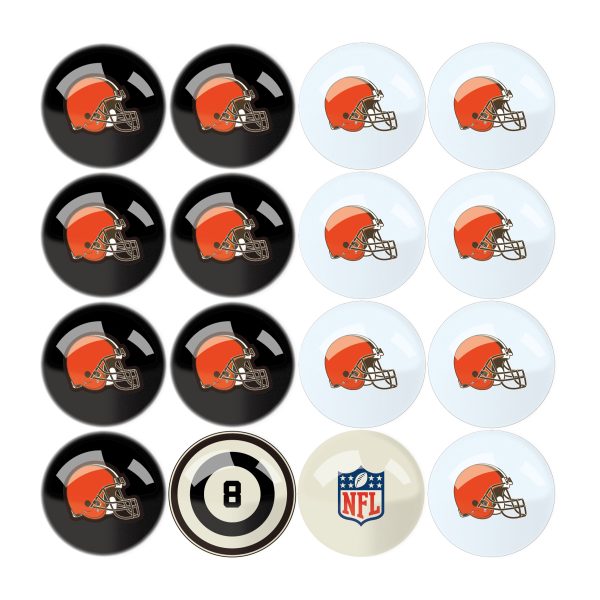 Cleveland Browns Regulation Billiard Ball Set 1