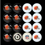 Cleveland Browns Regulation Billiard Ball Set