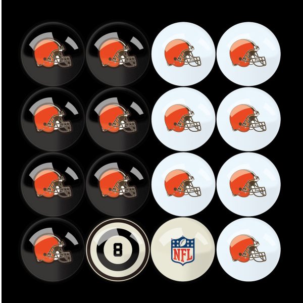 Cleveland Browns Regulation Billiard Ball Set 2