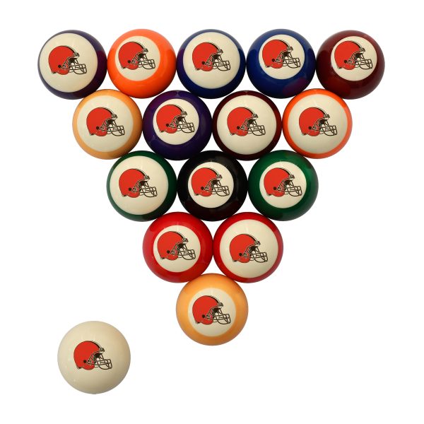 Cleveland Browns Retro Polyester Billiard Ball Set 1