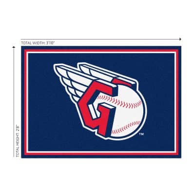 Cleveland Guardians 3x4 Area Rug Officially Licensed MLB