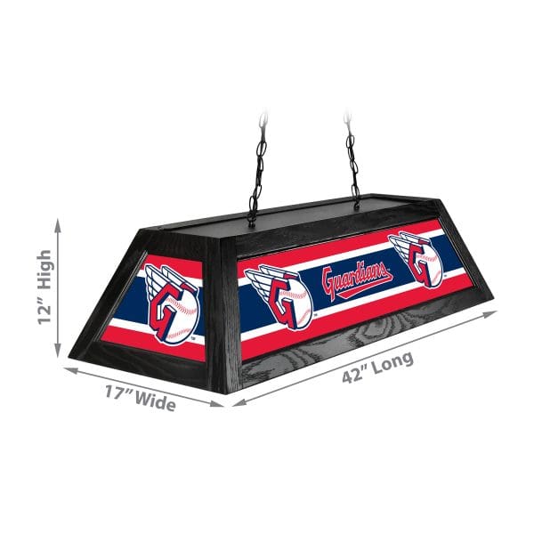 Cleveland Guardians 42 Inch Billiard Lamp MLB Officially Licensed 3