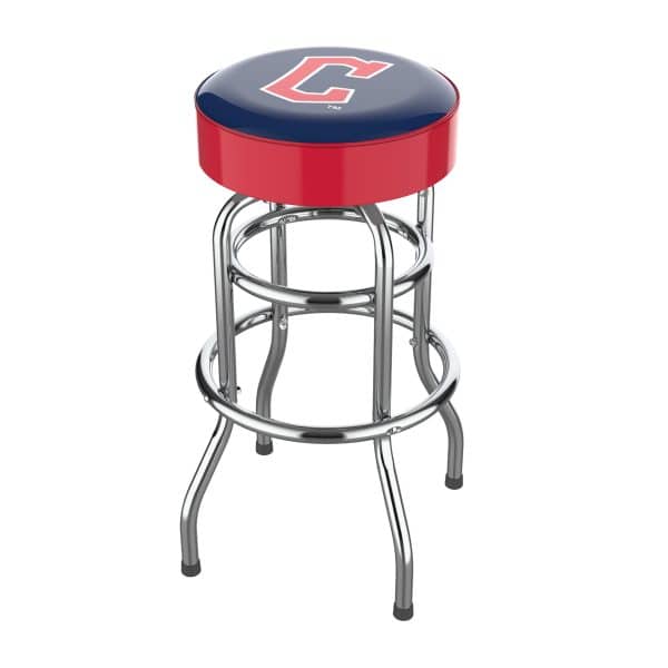 Cleveland Guardians Chrome Bar Stool American Made Team Barstool 1