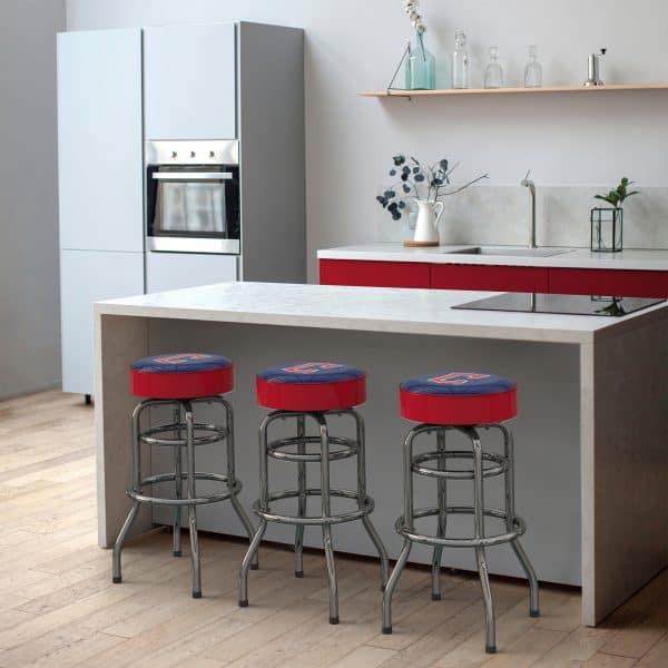 Cleveland Guardians Chrome Bar Stool American Made Team Barstool 3