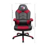 Cleveland Guardians Embroidered Oversized Gaming Chair with Pouch 7 Cleveland Guardians Embroidered Oversized Gaming Chair with Pouch