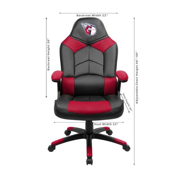 Cleveland Guardians Embroidered Oversized Gaming Chair with Pouch 2