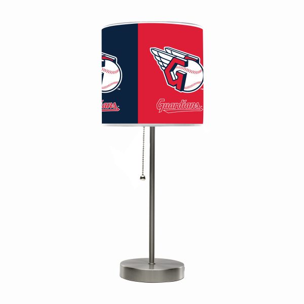 Cleveland Guardians USB Chrome Lamp with Changeable Shade 2
