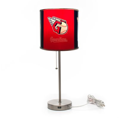 Cleveland Guardians USB Chrome Lamp with Changeable Shade