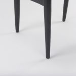 Cline 20.9L x 23.0W x 31.9H Gray Fabric W/Black Wood Dining Chair