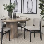Cline 20.9L x 23.0W x 31.9H Gray Fabric W/Black Wood Dining Chair