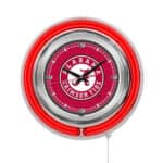 University of Alabama (Script A) 15-Inch Neon Logo Clock in Chrome 6 University of Alabama (Script A) 15-Inch Neon Logo Clock in Chrome