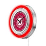 University of Alabama (Script A) 15-Inch Neon Logo Clock in Chrome 7 University of Alabama (Script A) 15-Inch Neon Logo Clock in Chrome