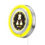 Appalachian State University 15-Inch Neon Logo Clock in Chrome 7 Appalachian State University 15-Inch Neon Logo Clock in Chrome