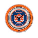 Auburn University 15-Inch Neon Logo Clock in Chrome 6 Auburn University 15-Inch Neon Logo Clock in Chrome