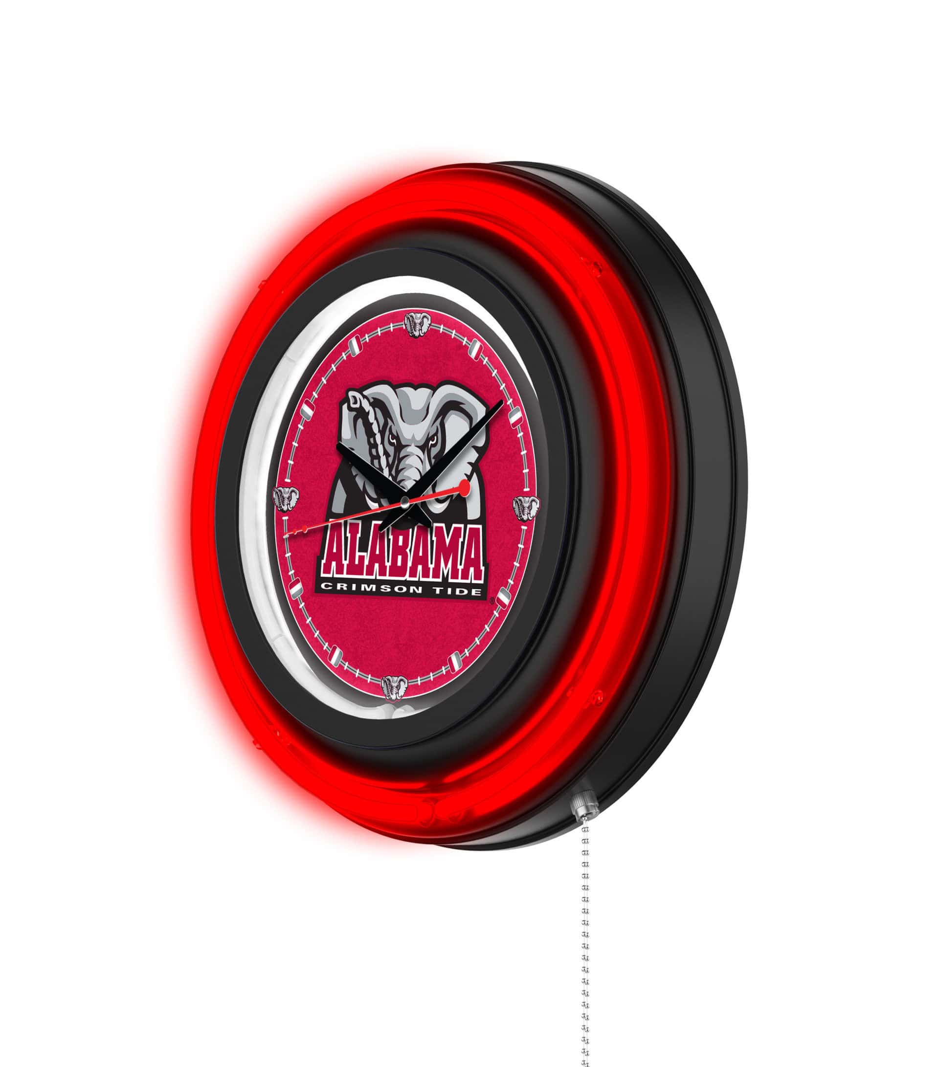 University of Alabama (Elephant) 15-Inch Neon Logo Clock in Black 7 University of Alabama (Elephant) 15-Inch Neon Logo Clock in Black