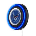 United States Air Force 15-Inch Neon Logo Clock in Black 7 United States Air Force 15-Inch Neon Logo Clock in Black