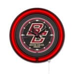 Boston College 15-Inch Neon Logo Clock in Black 6 Boston College 15-Inch Neon Logo Clock in Black