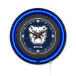 Butler University 15-Inch Neon Logo Clock in Black 6 Butler University 15-Inch Neon Logo Clock in Black