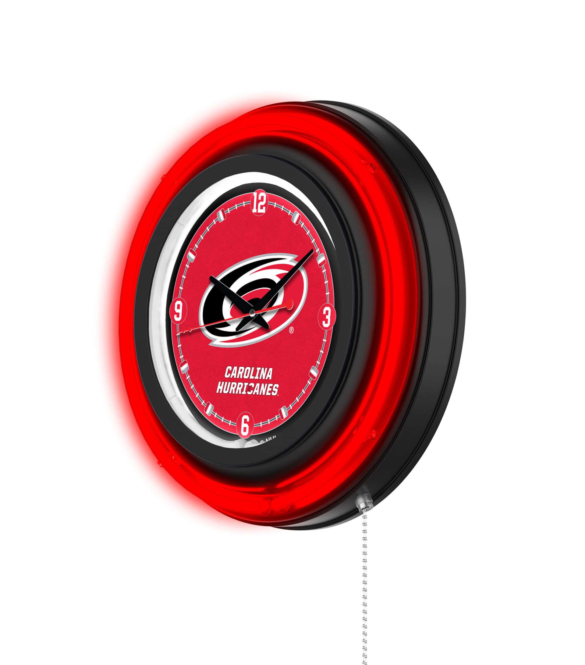 Carolina Hurricanes 15-Inch Neon Logo Clock in Black 7 Carolina Hurricanes 15-Inch Neon Logo Clock in Black