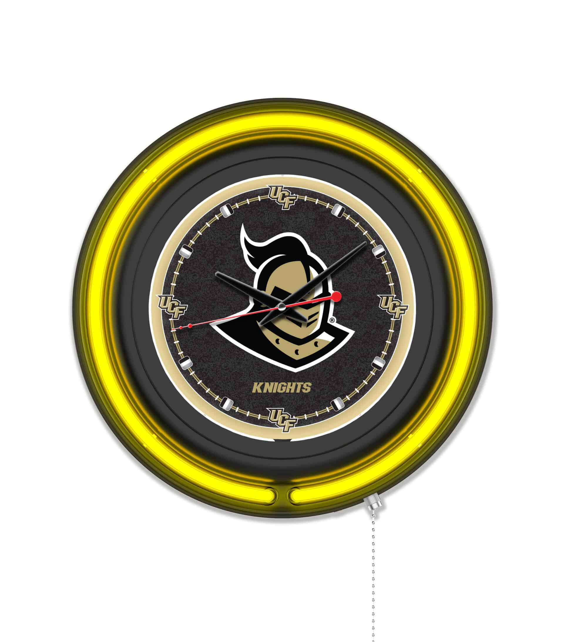 University of Central Florida 15-Inch Neon Logo Clock in Black 6 University of Central Florida 15-Inch Neon Logo Clock in Black