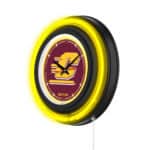 Central Michigan University 15-Inch Neon Logo Clock in Black