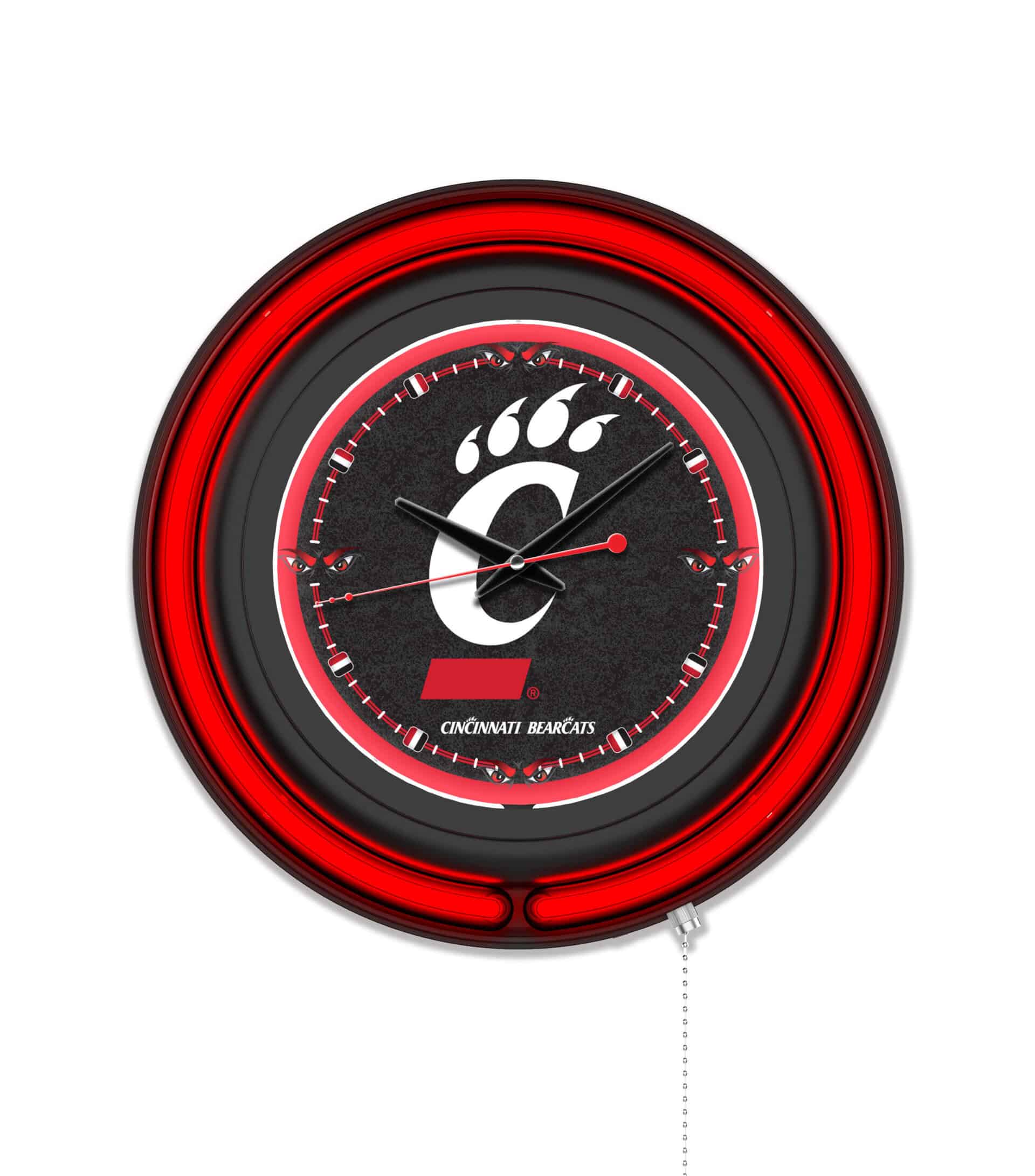 University of Cincinnati 15-Inch Neon Logo Clock in Black 6 University of Cincinnati 15-Inch Neon Logo Clock in Black