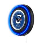 Creighton University 15-Inch Neon Logo Clock in Black 7 Creighton University 15-Inch Neon Logo Clock in Black