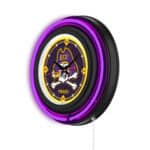 East Carolina University 15-Inch Neon Logo Clock in Black