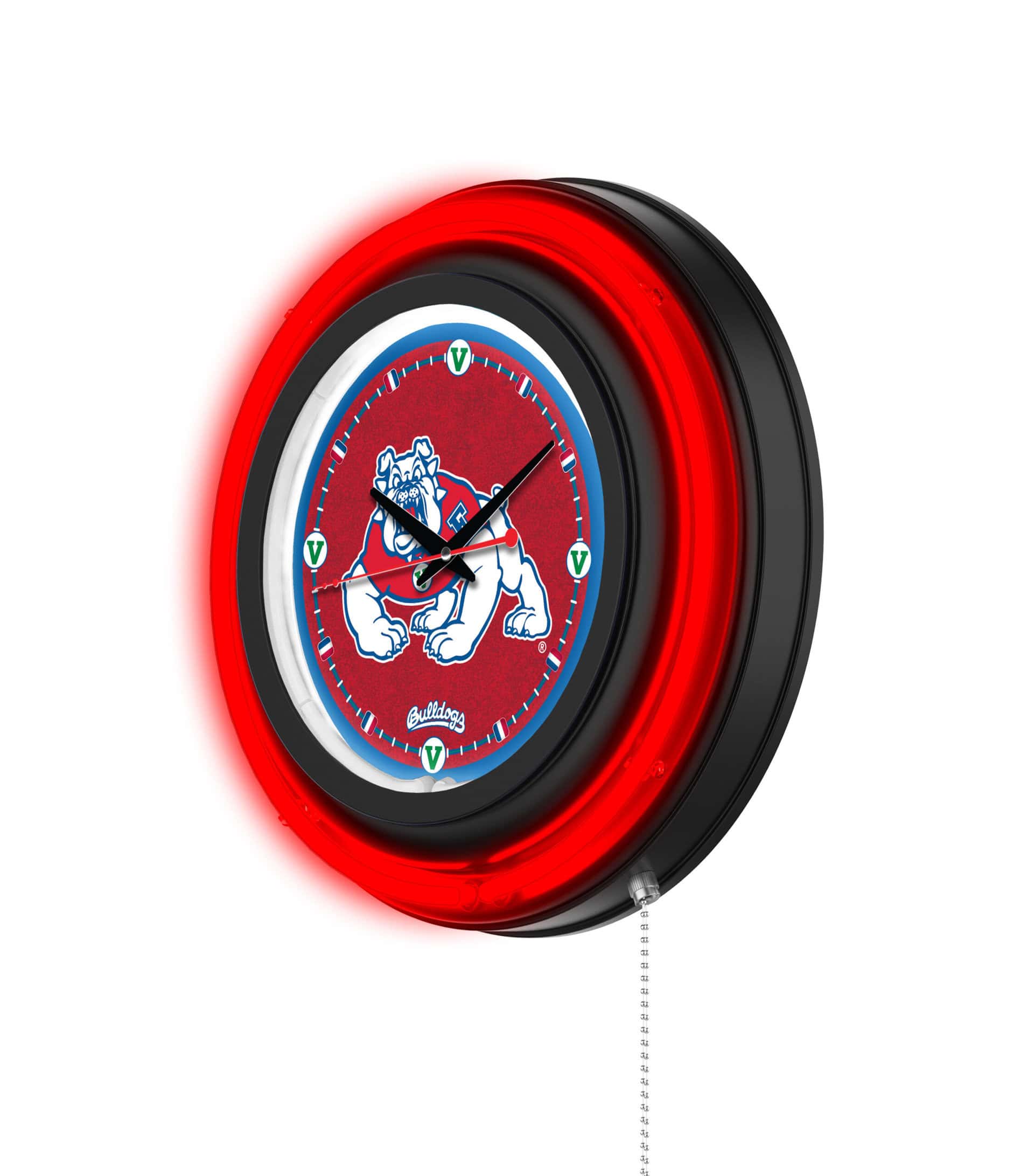 Fresno State University 15-Inch Neon Logo Clock in Black 7 Fresno State University 15-Inch Neon Logo Clock in Black
